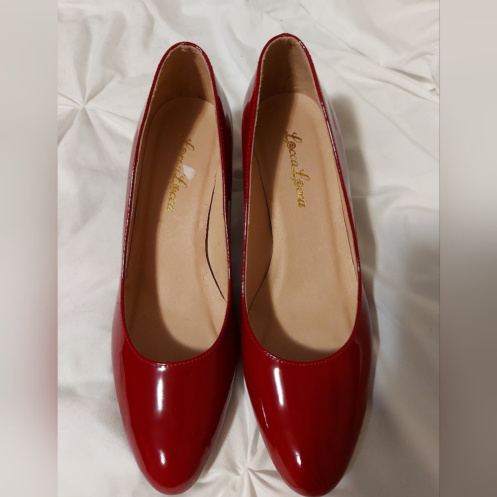 Red Patent Pump